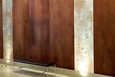 Hallway - contemporary hallway idea in New York