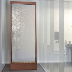 10' Grande Copper Vein and Clear Glass Floor Fountain - Products