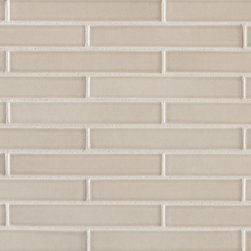 6th Avenue Mosiac 1" x 6" in Pewter Gloss - Tile