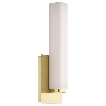 Modern Forms WS-3115 Vogue 15" Tall LED Bathroom Sconce - Brushed Brass / 2700K