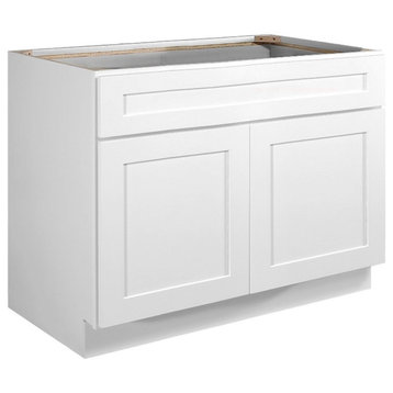 Brookings Ready to Assemble Wood Cabinet in White 42-in by 24-in by 34.5-in