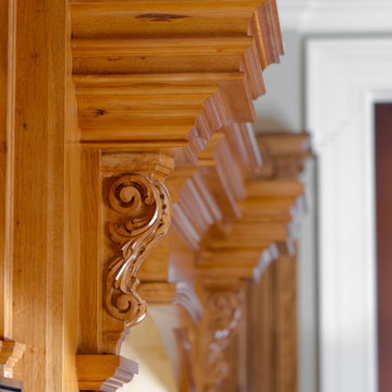 Classical Hickory Cooking Center Detail