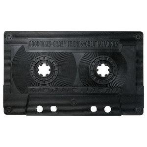 Gray Machine Tufted Boombox Coir Doormat 18 X30 Contemporary