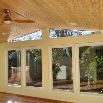 Brick Sun Room with Copper Roof and Gutters