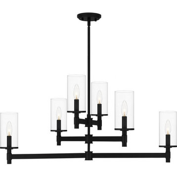 6 Light Island In Transitional Style-16.75 Inches Tall and 36 Inches Wide-Matte