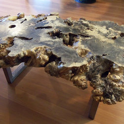 Live Edge Buckeye Burl Coffee Table - Products