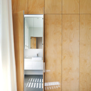 Photo of a mid-sized scandinavian home design in Melbourne.