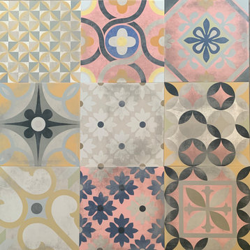 Merida 12"x12" Ceramic Tile for Wall, Multi-Colored, 8.7 Sq.Ft./Case
