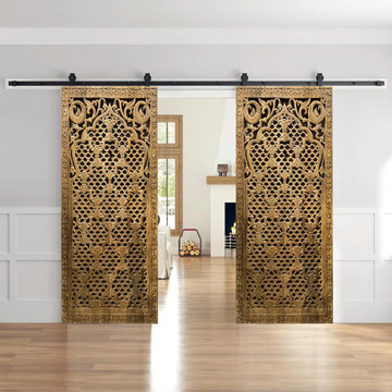 Organic Design with Reclaimed Wood Furniture and Doors