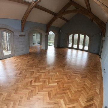Herringbone floor in North Bovey