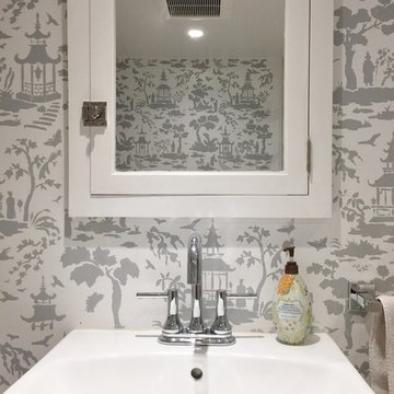 Stencil Bathroom in Larchmont
