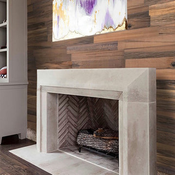 Holey Wood panels in the living room