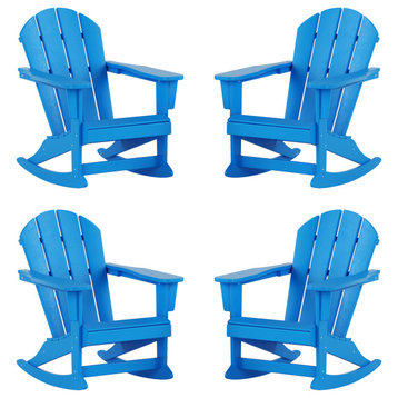 Outdoor Adirondack Rocking Chairs - Set of 4