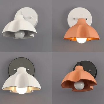 Naaya Ceramic Scoop Wall Sconce