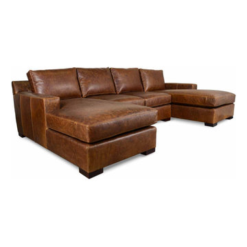 Maxwell style double-chaise sectional