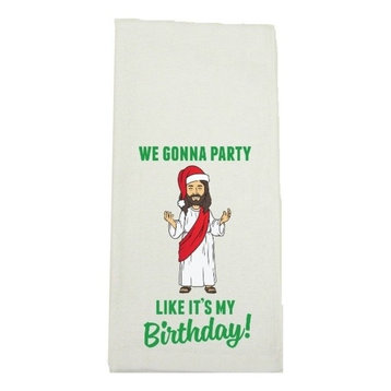 "We Gonna Party Like it's my Birthday" Kitchen Towel