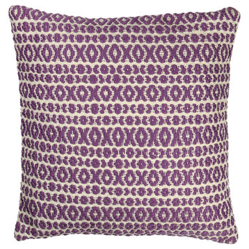 Structure Hugs & Kisses Pillow, Purple, 27"