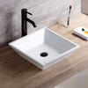 Luxier CFD-006 Bathroom Ceramic Sink With Faucet and Drain, Oil Rubbed Bronze