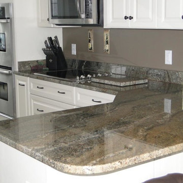 Kitchen with River Bordeaux Granite