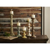 Kanan Wood Candleholders In Distressed Finishes Set of Five