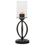 Toltec Lighting - Marquise 1 Light Mini Table Lamp, Dark Granite - Type of Bulb: Incandescent