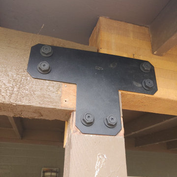 Outdoor Kitchen Cantilevered Porch Extention
