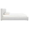 Luxe Upholstered King Bed, White