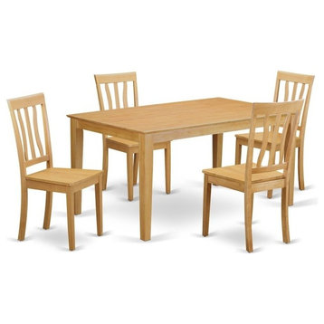 5-Piece Dinette Set, Kitchen Table And 4 Dining Chairs