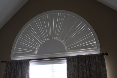 Arched Window with 2" Faux Blind Treatment