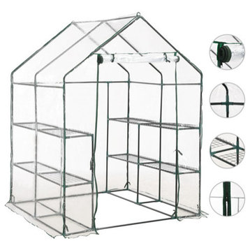 vidaXL Greenhouse Grow House for Plant Growing Green House with 8 Shelves