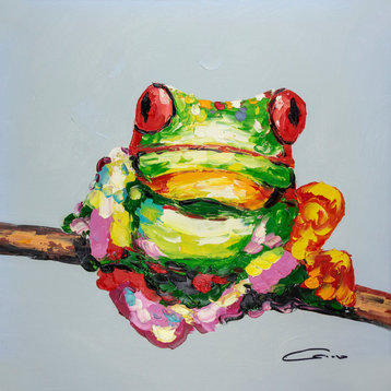 Frog Tree Wall Art, 24"x24"