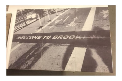 "Welcome To Brooklyn" Photo Printed On Tiles