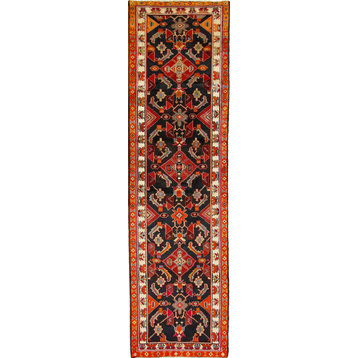 Persian Rug Ardebil 12'3"x3'4" Hand Knotted