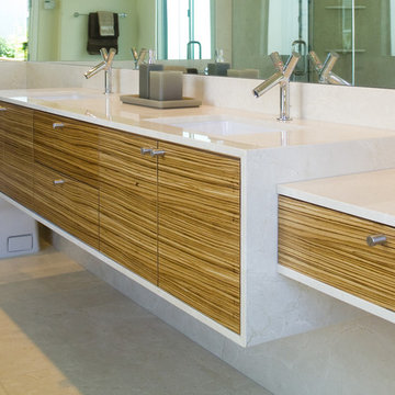 Pacific Heights, San Francisco - Contemporary Floating Vanity