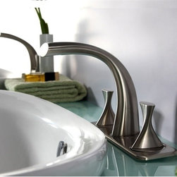 Bravat Chrome PVD Brushed Nickel Bathroom Basin Mixer Tap - Bathroom Sink Faucets