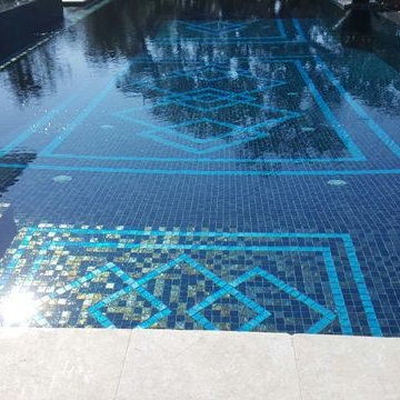 Luxury All Tile Steel Blue Pool & Spa