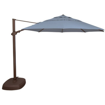 Simply Shade Fiji 11.5' Octagonal Sunbrella Patio Umbrella in Cast Ocean