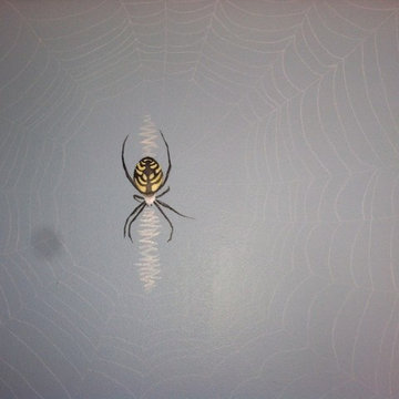 Nature mural for children's room