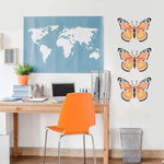 Cutting Edge Stencils - Monarch Butterfly Stencil, Easy & Trendy Reusable Stencils For Home Decor, Small - Try wall stencils instead of expensive wallpaper! Cutting Edge Stencils offers the best stencils for DIY decor - stencils expertly designed by professional decorative painters Janna Makaeva and Greg Swisher who have over 20 years of painting experience. We are a reputable stencil company that stands behind its high quality product. We are honored to have your 100% positive feedback.