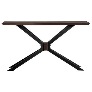 Pirate Acacia Solid Wood Mid-Century Modern Console Table