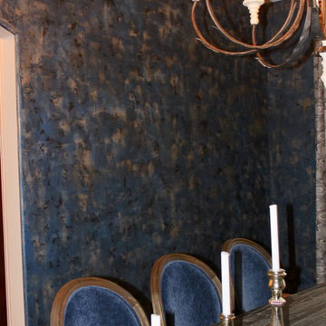 Sophisticated Blue Dining Room