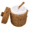 Artifacts Rattan™ Ice Bucket With Tongs, Honey Brown, Small