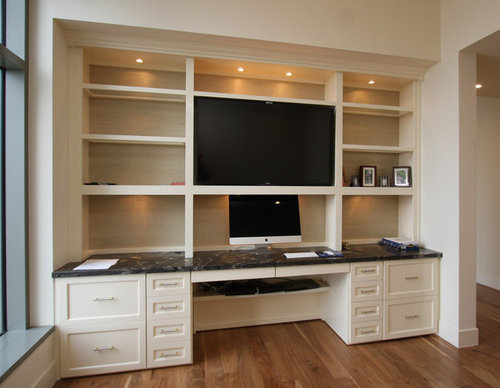 Display Built Inot Desk Check out the built-in desk we installed