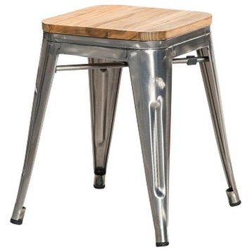 Plata Import Maple Wooden Top Bar Stools 18in (Set of 4)