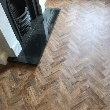 Polyflor Camaro Luxury Vinyl Tile Parquet Flooring - Living Room in Sale