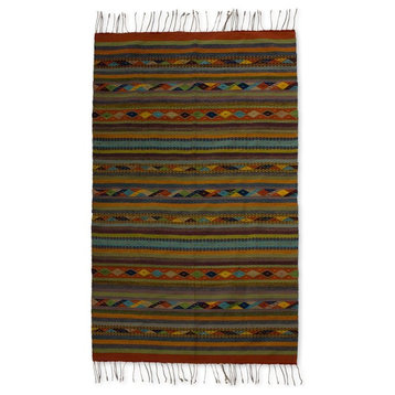 Living Colors Zapotec Wool Rug, 5x8.5