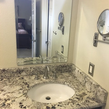 MASTER BATHROOM - Complete Remodel 12 x 24  Tile, Vanity, Alaska White Granite