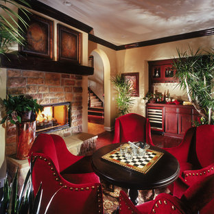 Mediterranes Wohnzimmer in Orange County