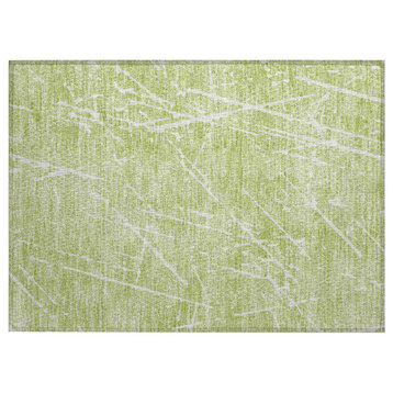 Machine Washable Indoor/Outdoor Chantille ACN628 Aloe 1'8" x 2'6" Rug