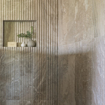 Modern and Understated Mediterranean Escape: Primary Bathroom